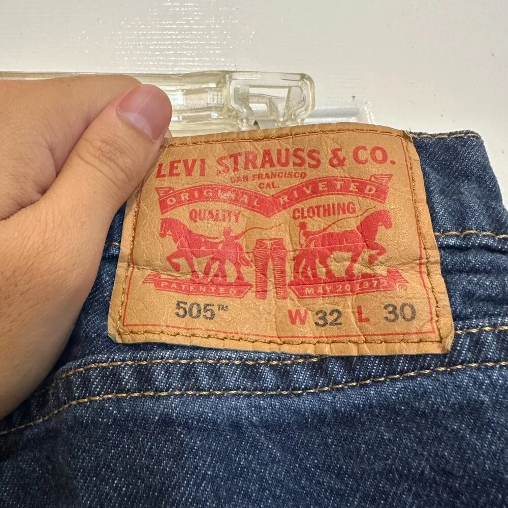 Levi's - Regular Fit 505 Rinse Dark Wash 32 x 30
